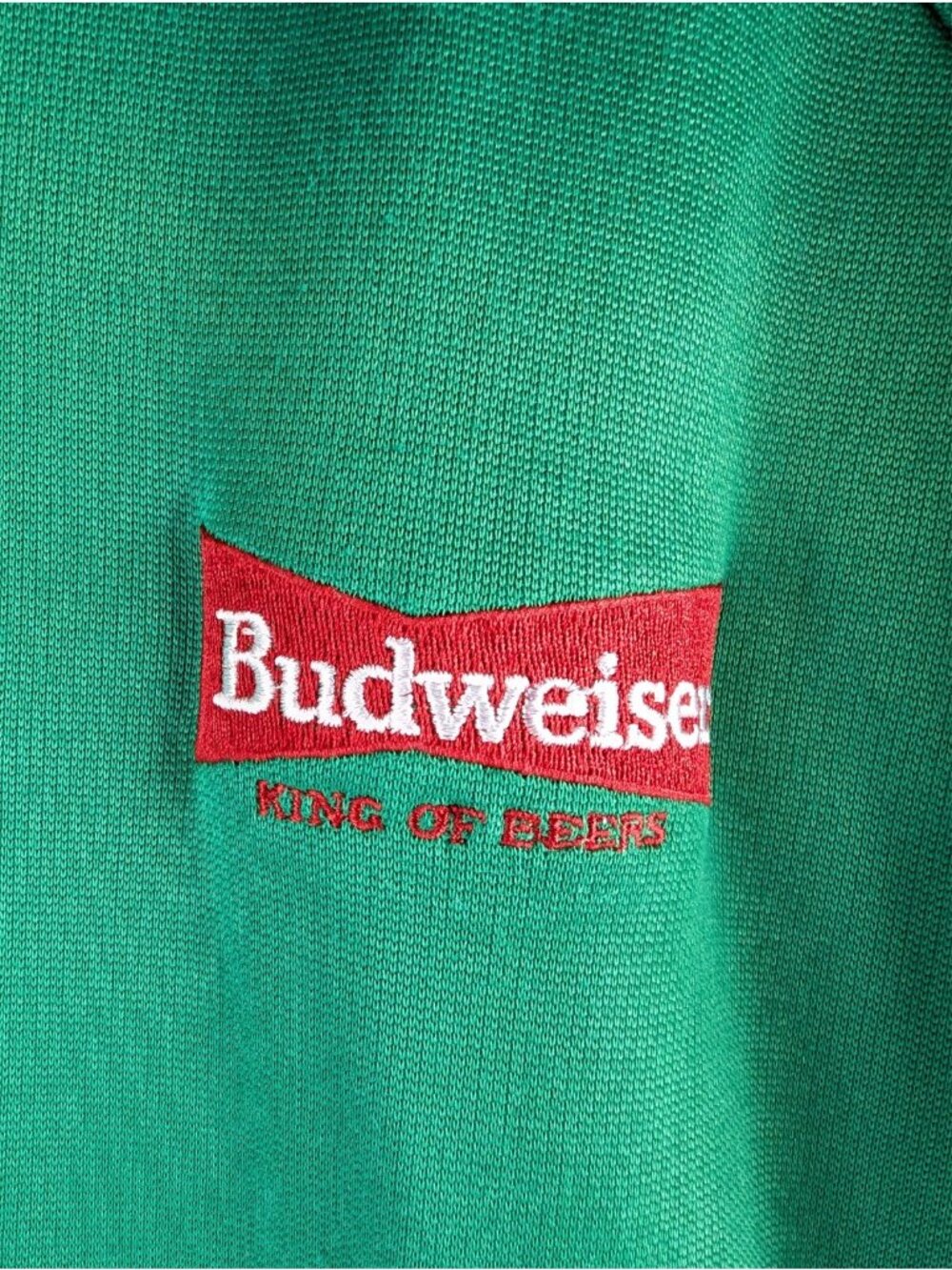 Budweiser St Louis Mens 2XL Champion Track Jacket Green Full Zip Sweatshirt - Picture 3 of 9